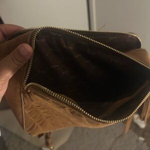 Aldo Brown Quilted Shoulder Bag
